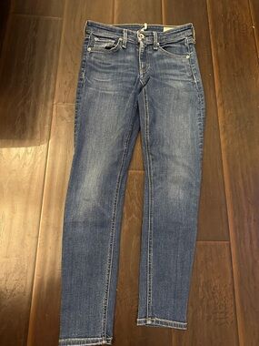 rag & bone dark blue high-rise jeans